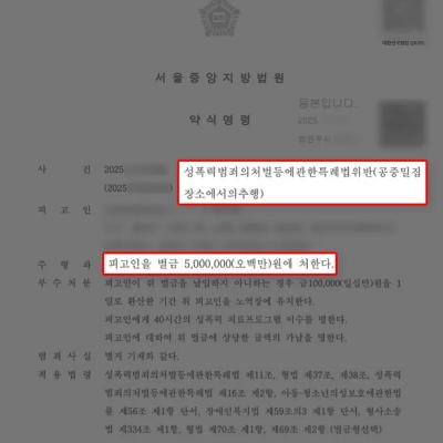 지하철에서 다수의 여성을 추행한 혐의였음에도, 이례적 약식명령 이끌어내